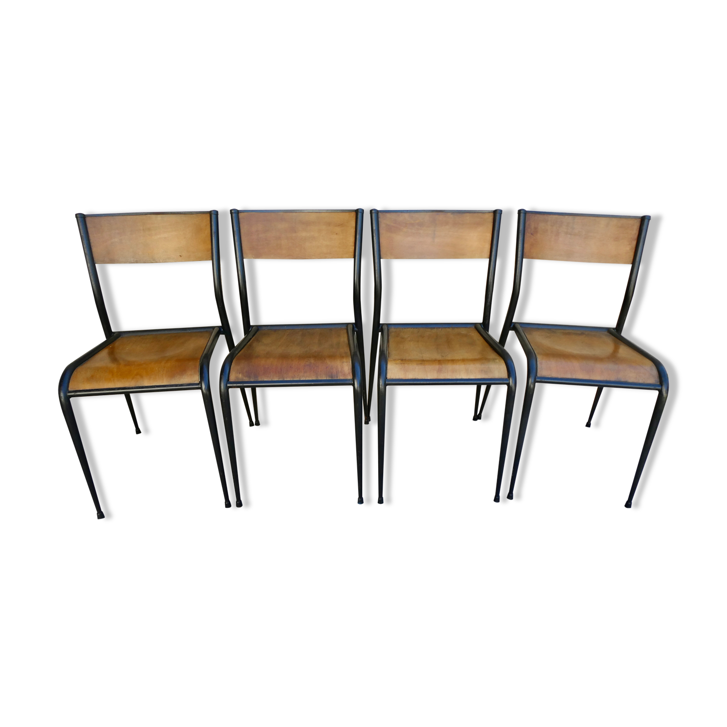 Set of 4 Mullca 510 school chairs