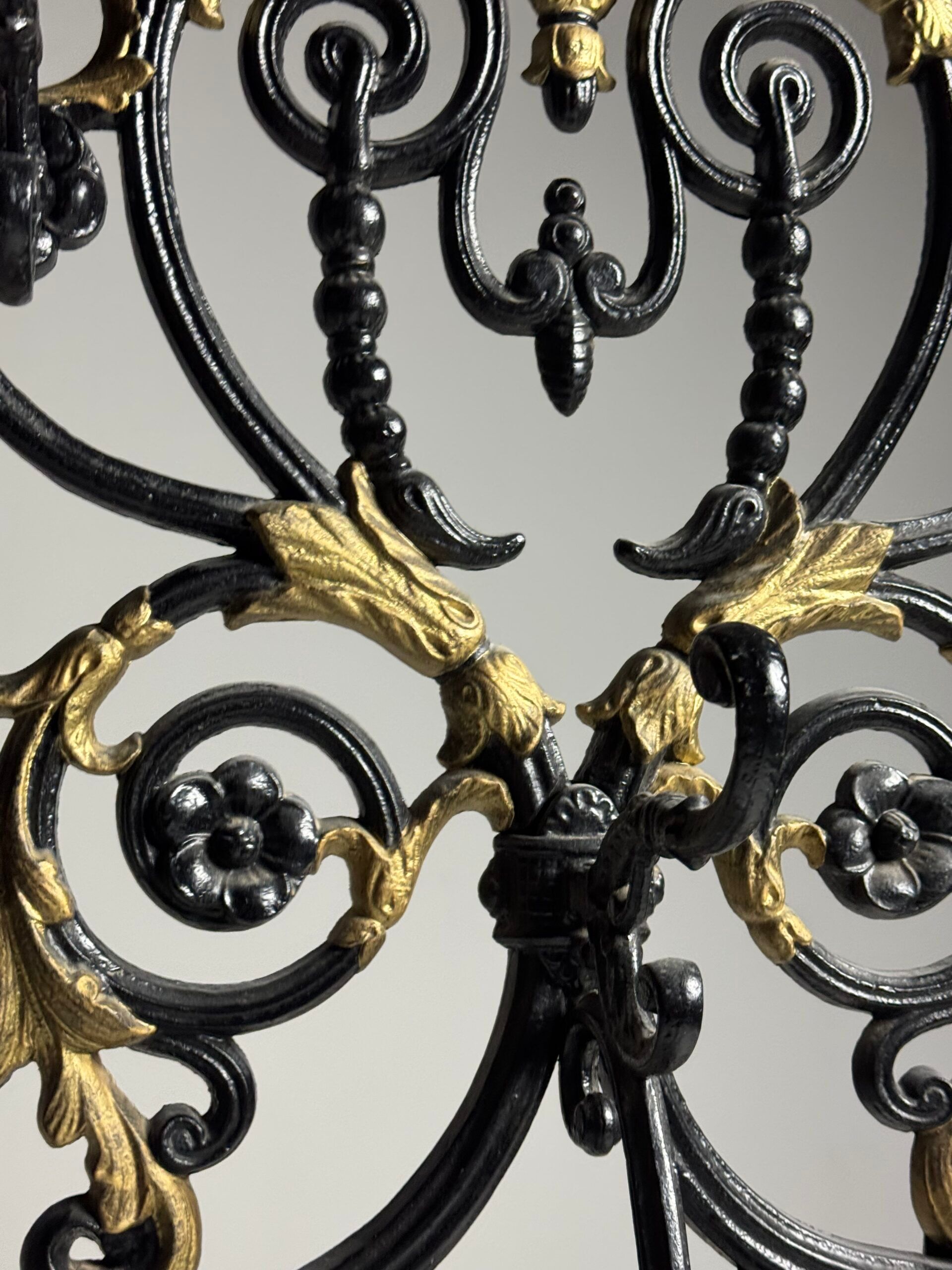 19th century cast iron coat rack