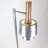 Floor Lamp Model 294 In Steel & Rosewood By Jo Hammerborg For Fog & Morup