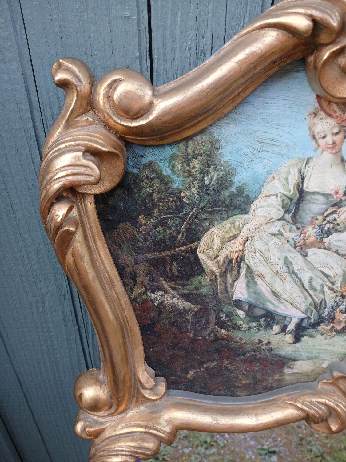 Antique trumeau mirror