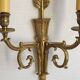 Vintage French Empire Arrow & Quiver Eagle Head Bronze Double Wall Sconces