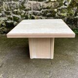 Table basse en travertin Roche Bobois 1980