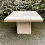 Table basse en travertin Roche Bobois 1980
