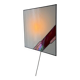 Architectural stained glass wall lamp with textured glass