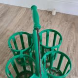 Green pola plastic bottle holder / 1970