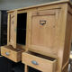 Old 1930 vintage fir cabinet with 4 doors 2 drawers