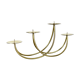 Sculptural solid brass candleholder by Harald Buchrucker Bauhaus, Germany, 1950s