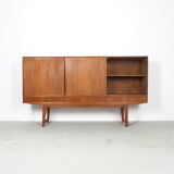 Danish teak sideboard with sliding doors, 1960