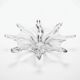 Large star-shaped crystal bowl from Vannes, circa 1960, 42 cm.