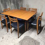 Vintage Scandinavian table extendable