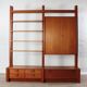 Teak cabinet shelf wall unit RT Möbel Ristenpatt design vintage