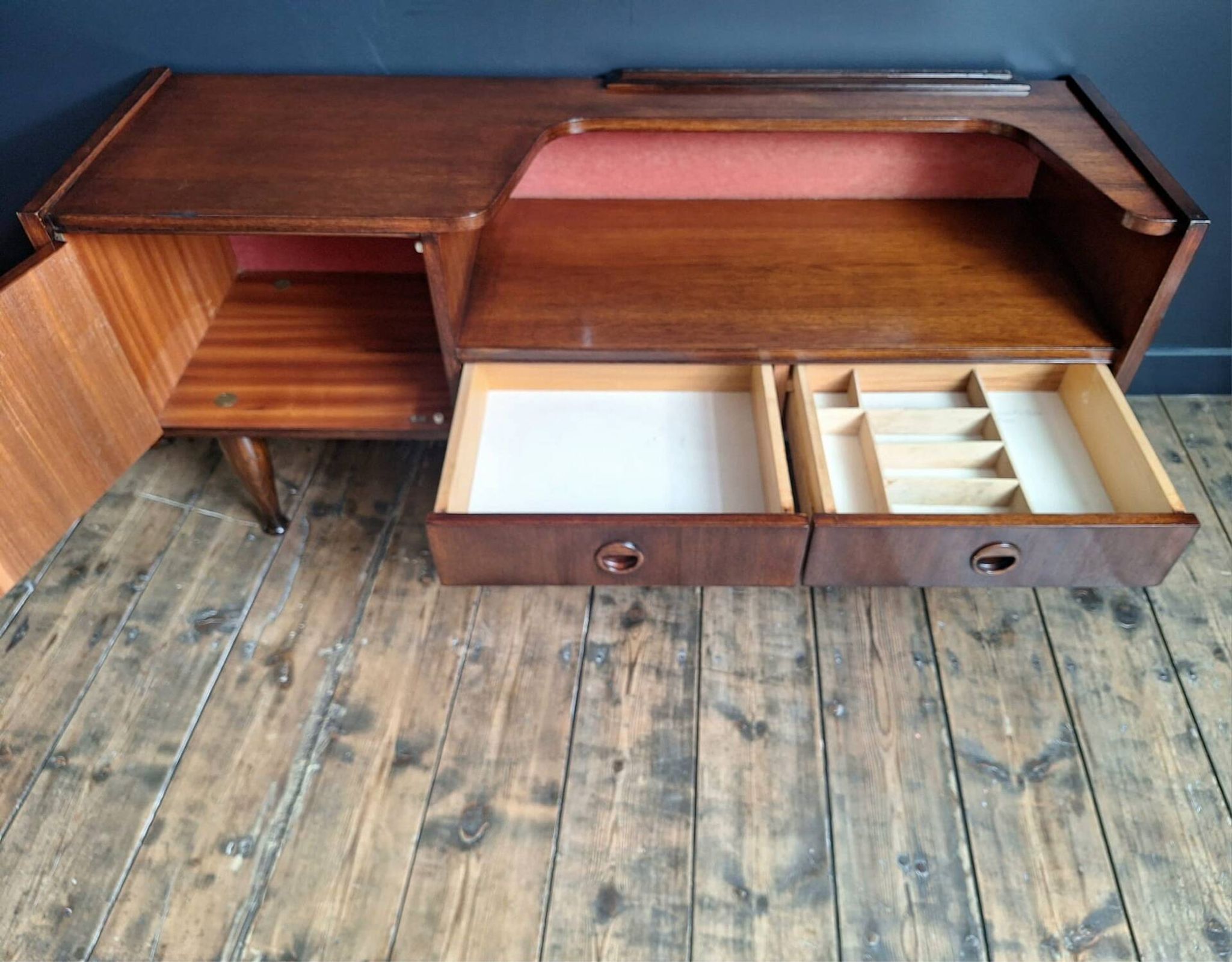Vintage teak sideboard, antique TV unit.