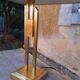 Lampe à poser dite " Gratte-ciel" en laiton année 70