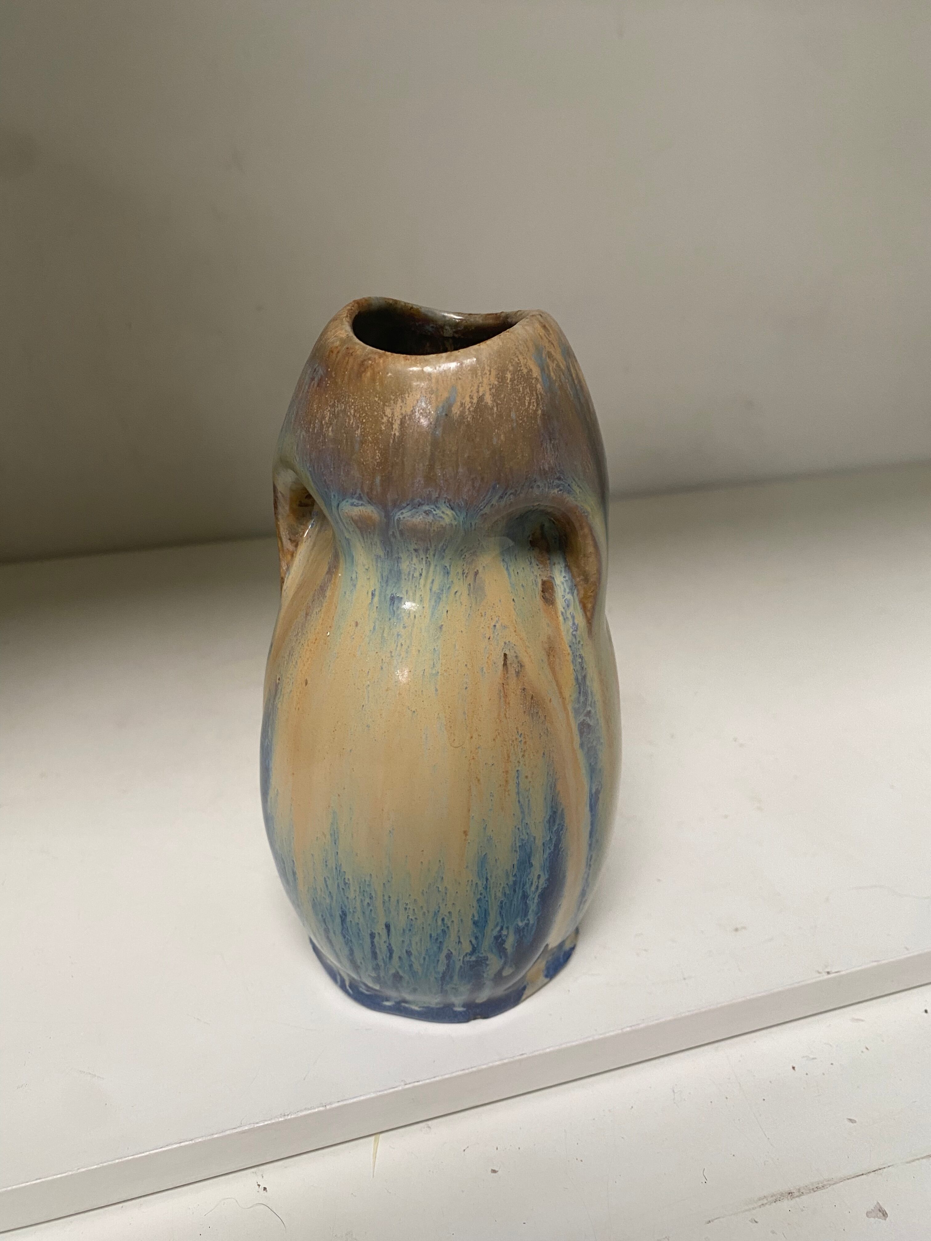 Flame sandstone vase