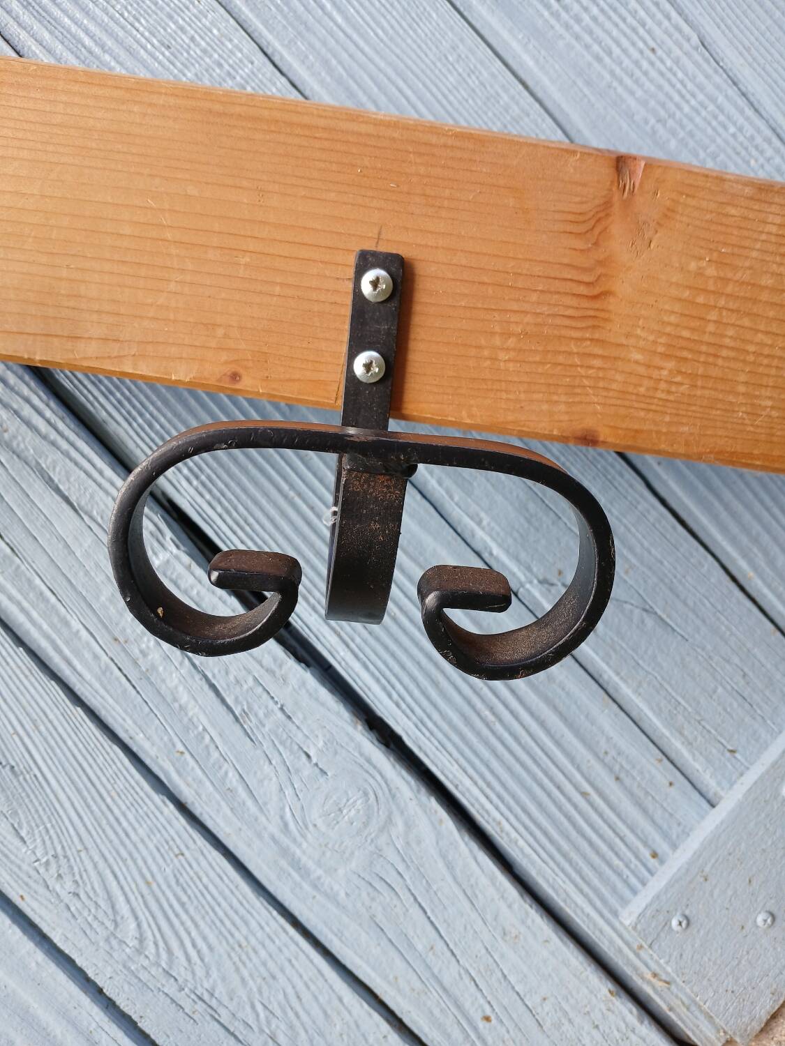 Antique wall coat rack
