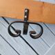 Antique wall coat rack