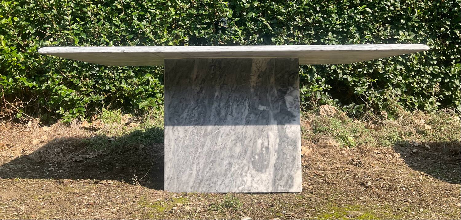 Vintage 70s marble coffee table