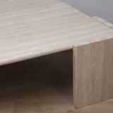 Table basse en travertin, 1980