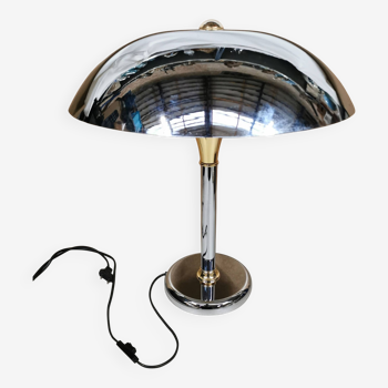 Swann Design Chrome Desk Lamp Vintage Mushroom Liner Lighting