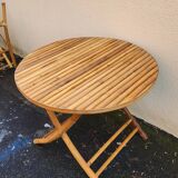 Bamboo table and chair set