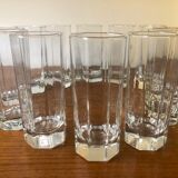 Glasses Aperitifs in transparent vintage glass Octime