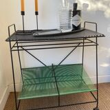 Side table • Vintage serving trolley • Vinyl record holder