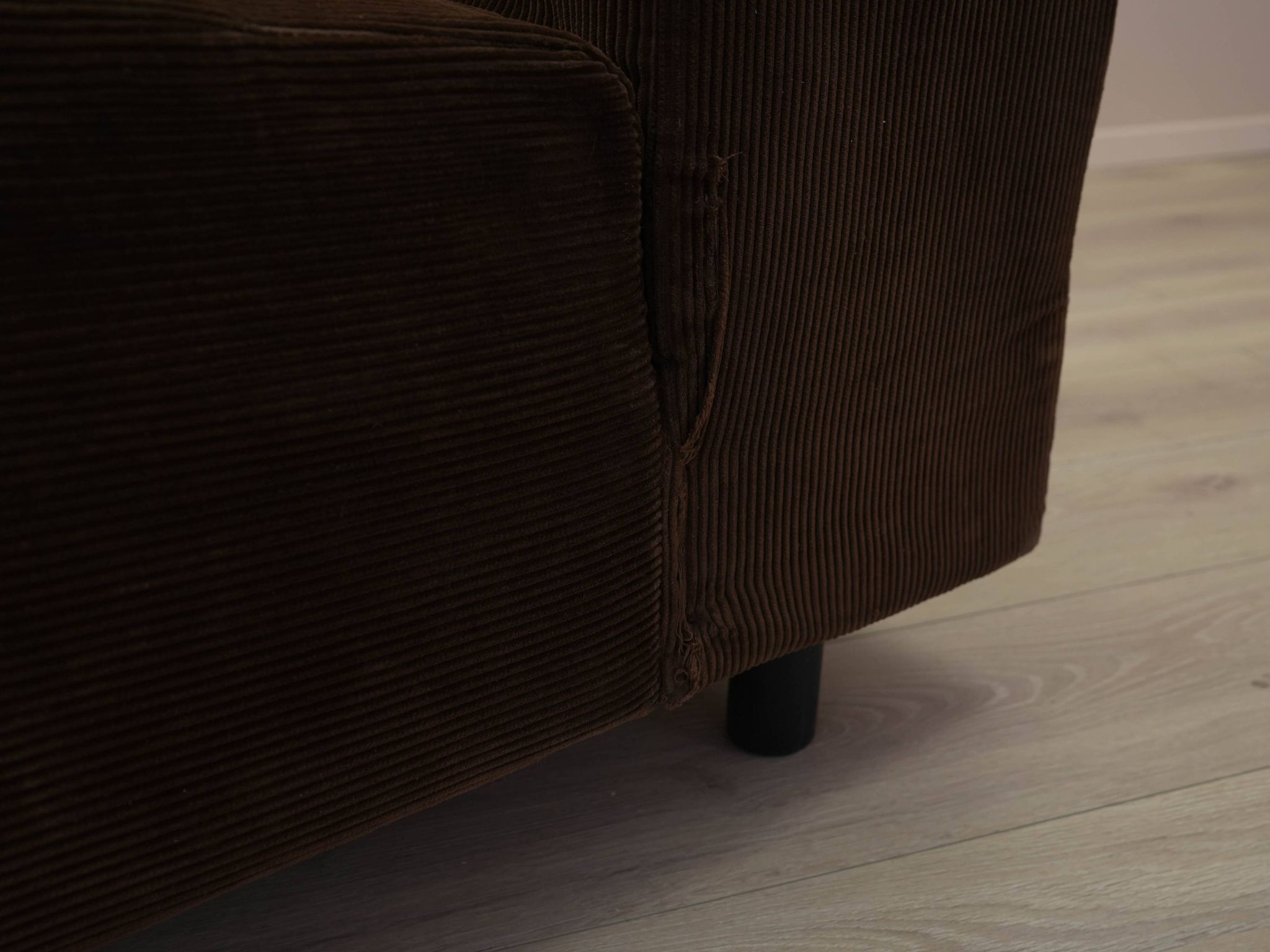 Brown armchair, Italian design, 1970s, made in Italy