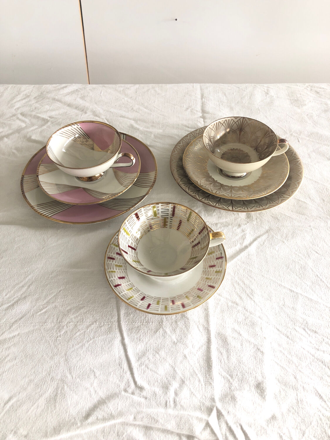 Set for tea cups under cups plates Bavaria Germany