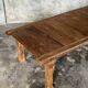 Large upcycled golden teak coffee table L1m60 W70 H45
