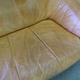 Mid-Century Leather Living Room Set in The Brazilian Style of Jean Gillon, 1970s, Set of 3.