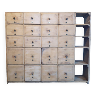 Old craft furniture with 20 drawers