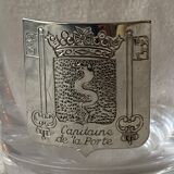 6 crystal whiskey glasses from Sèvres Prévost, Captain, Marshal, Boutelier, Fauconnier and Veneur