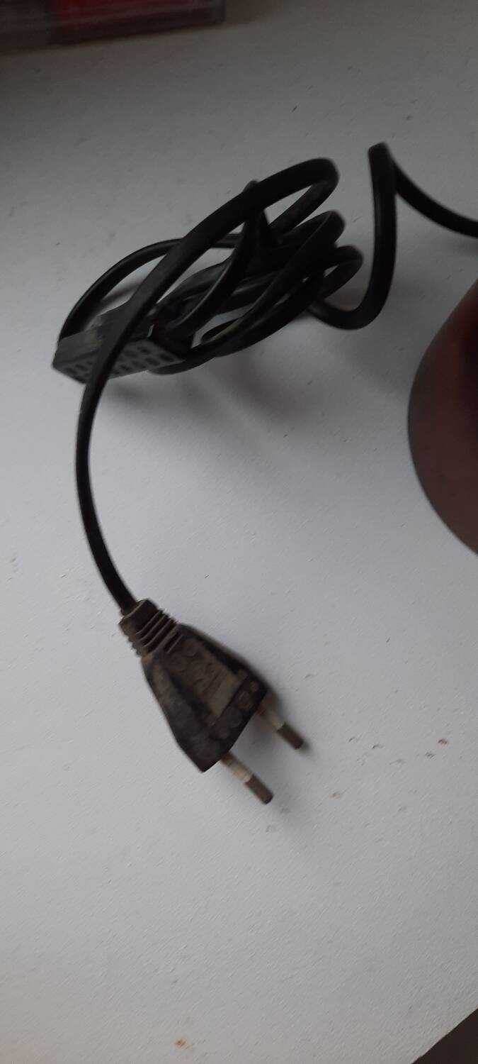 Small dark wooden lamp base