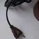 Small dark wooden lamp base