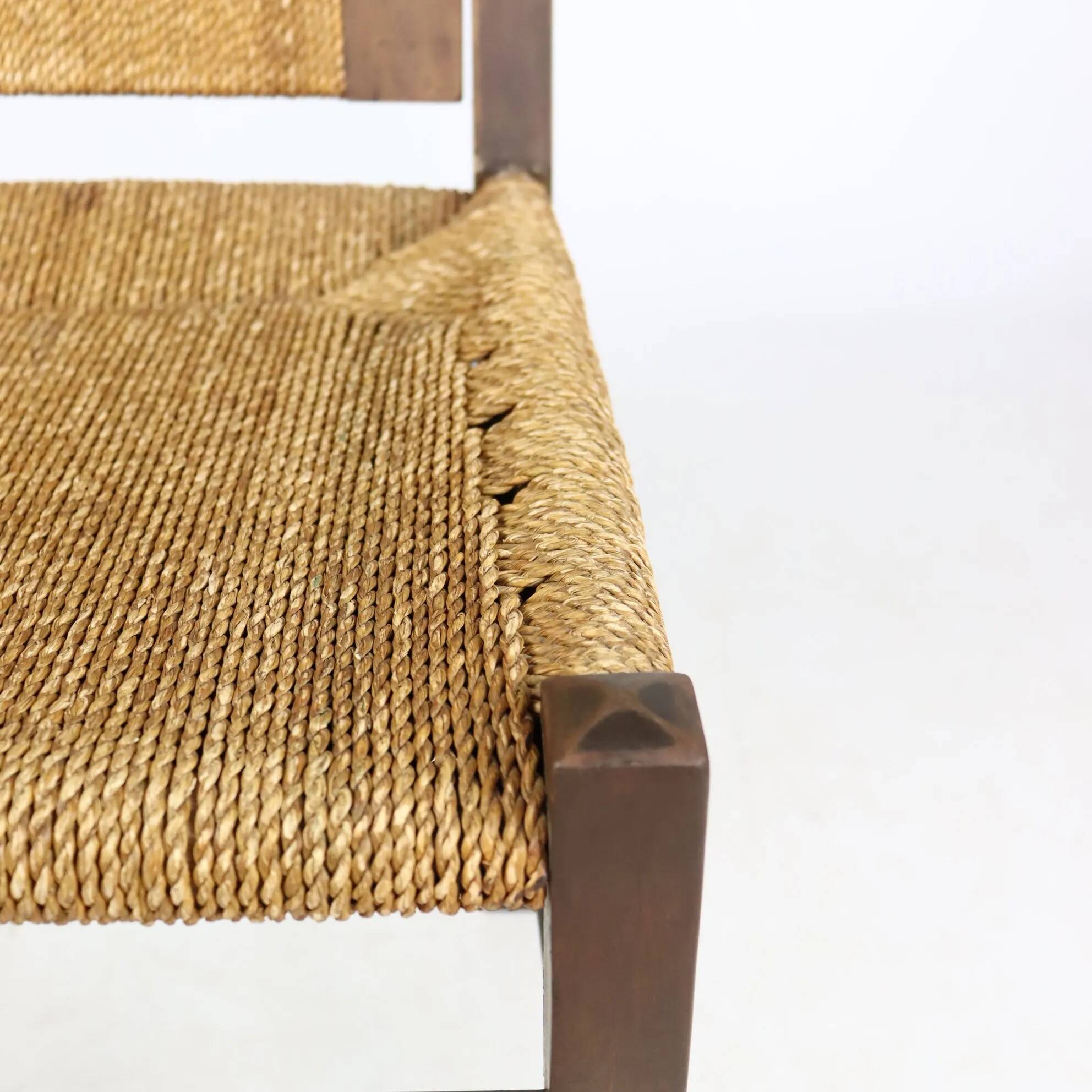 Brutalist rope chair