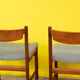 4 chaises scandinaves vintage – 44 cm