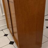 Vintage shoe cabinet with compass legs