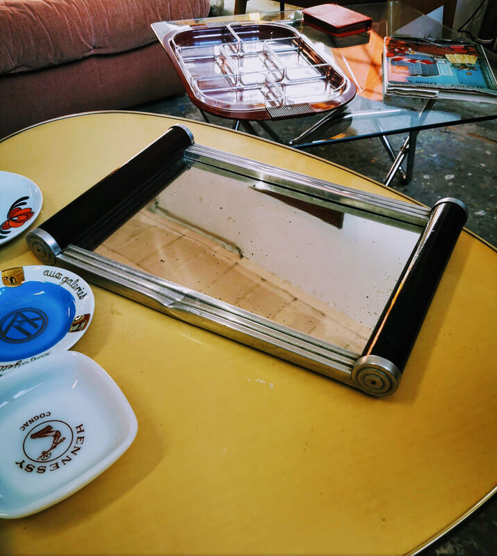 Art deco mirror tray