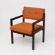 Vintage armchairs with wengé frame – 1970s