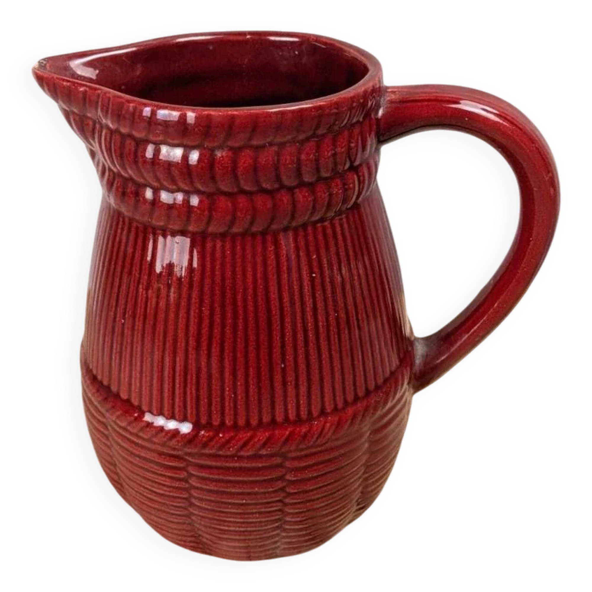 Antique Saint-Clément red pitcher