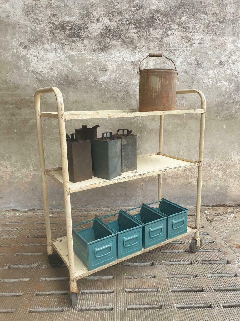 Industrial shelving trolley