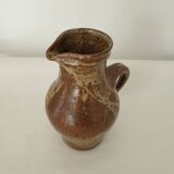 Pyrite stoneware ceramic pitcher - Signed Jm Mulin? (signature to be identified)