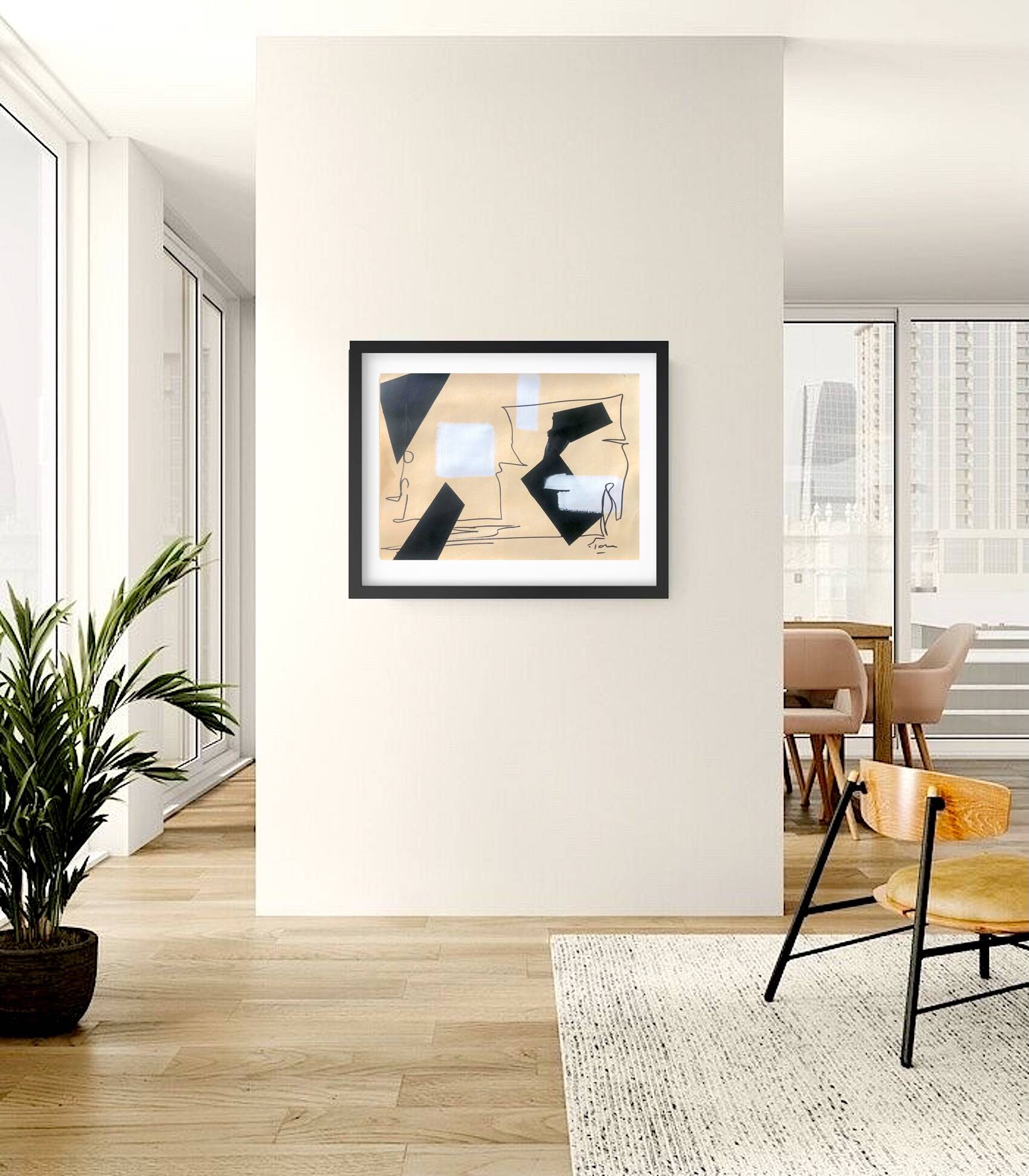 Original and unique hand-painted abstract painting