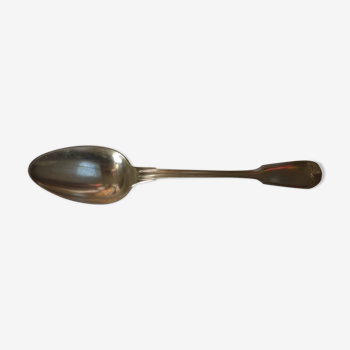 Silver metal ragout spoon
