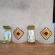 Murano wall lights gold/brown/orange