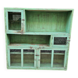 Antique merchant's shelf, Burmese teak sideboard