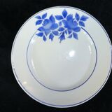 Set de 4 assiettes bleu Limoges modèle Taurion