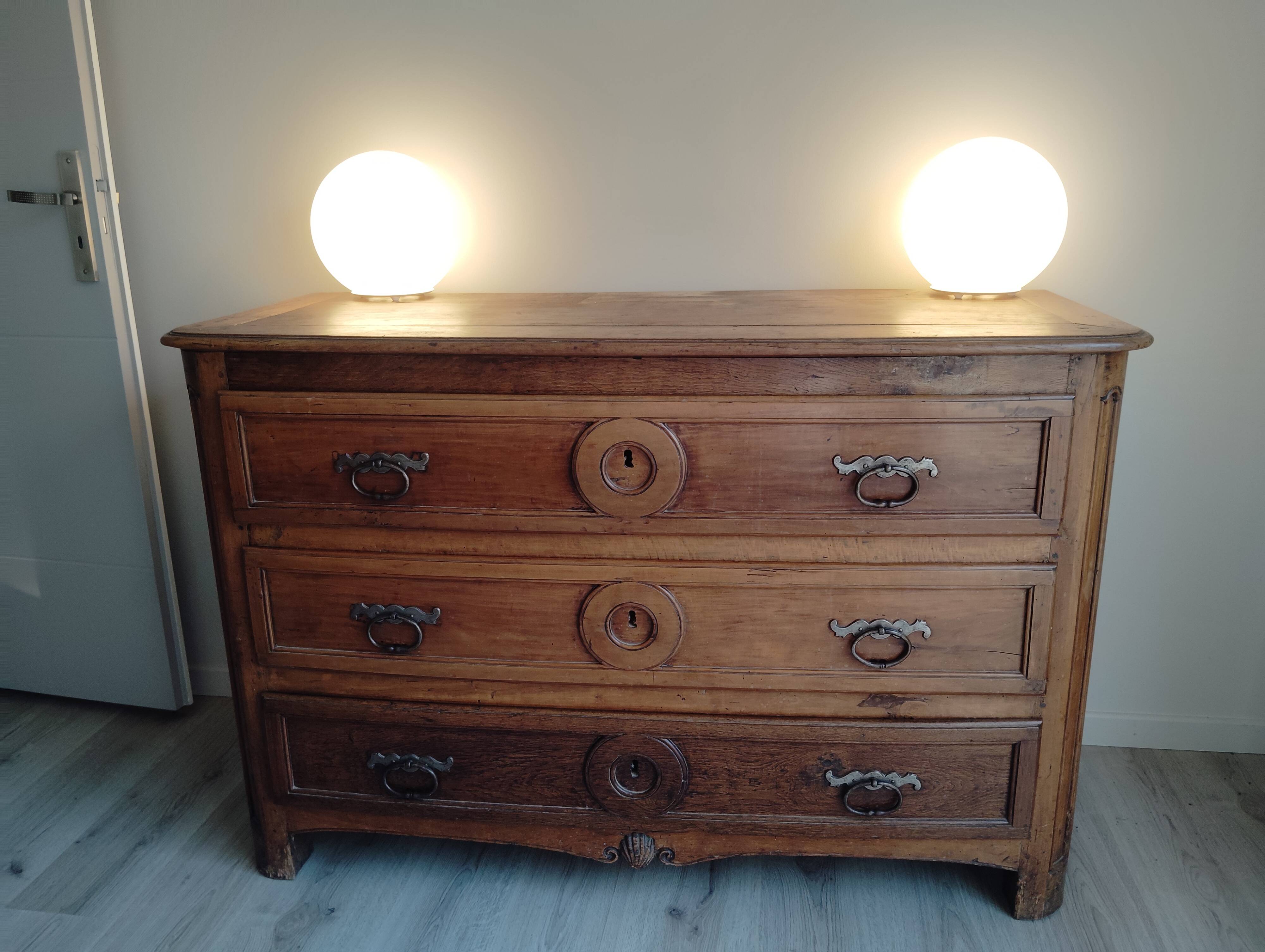Commode XVIII façade half-moon