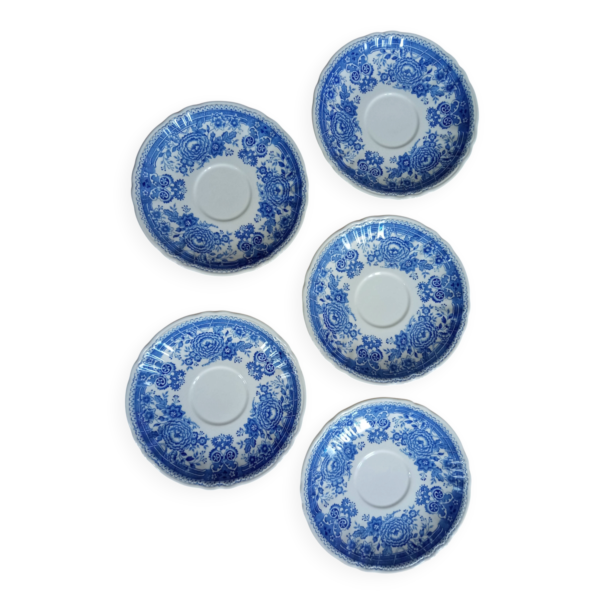 Set of 5 small saucers Villeroy and Boch