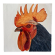 Rooster painting,  oil on canvas / 29 cm
